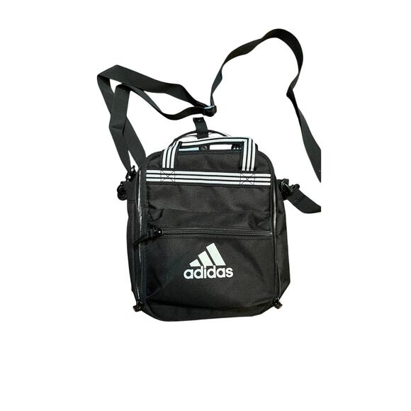 Adidas Insulated Black Squad Lunch Box - Excellent Condition Black & White - Picture 3 of 9
